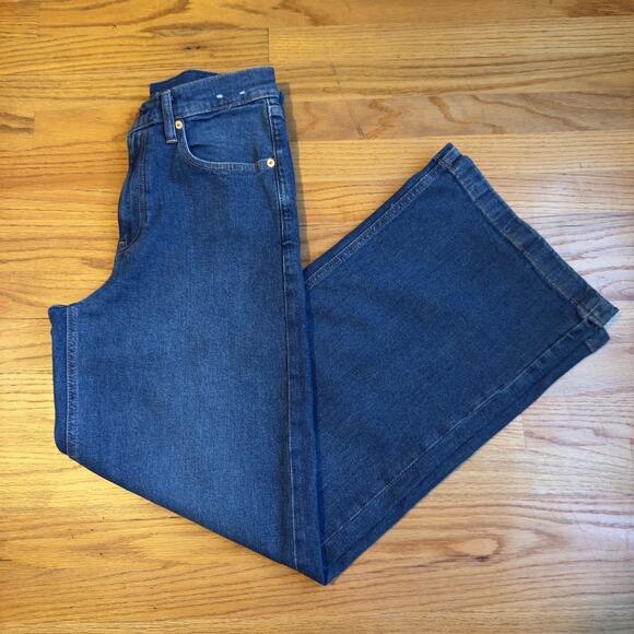 Gap High Rise Stride Blue Jeans Denim High Waisted Pockets 28/6R - Picture 1 of 6